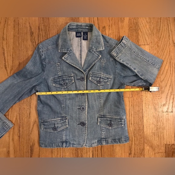 Blazer Crop Denim Jacket - Picture 5 of 10